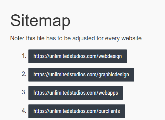  add a sitemap to your page quickly and easily